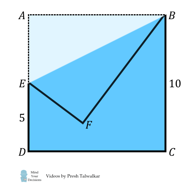 The Folded Square Puzzle Mind Your Decisions