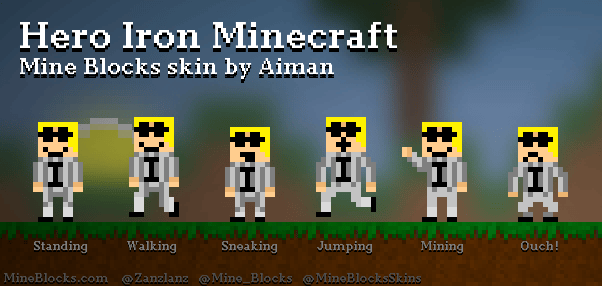 Mine Blocks "Hero Iron Minecraft" skin by Aiman