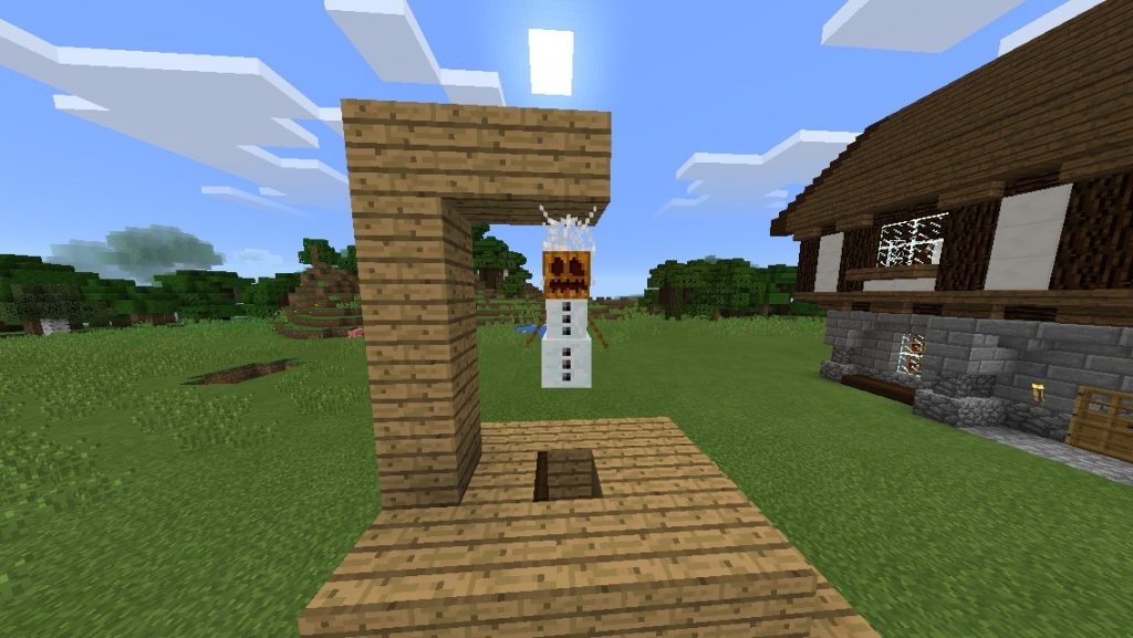 ᐅ Galgen in Minecraft bauen minecraftbauideen.de