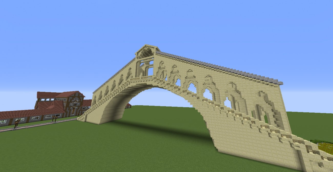 ᐅ Große Bogenbrücke in Minecraft bauen minecraftbauideen.de
