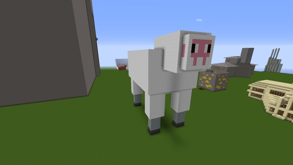 ᐅ Großes Schaf in Minecraft bauen minecraftbauideen.de