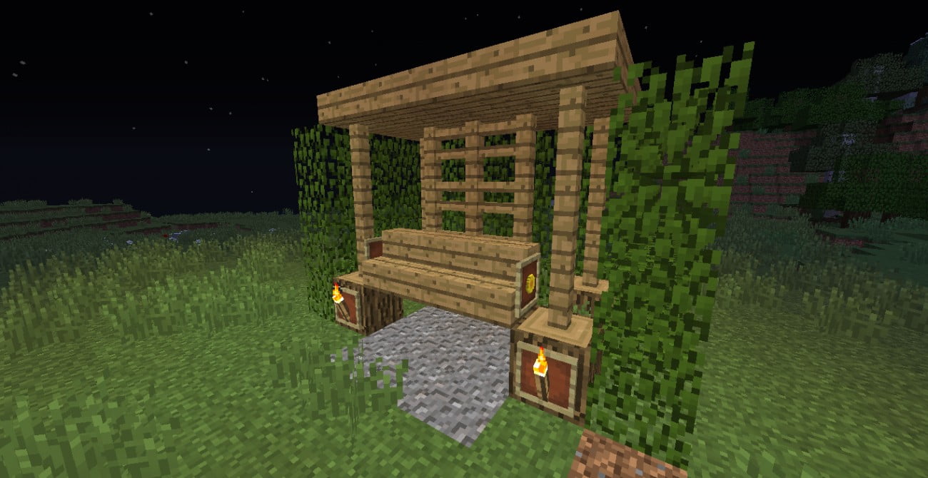 ᐅ Hollywoodschaukel in Minecraft bauen minecraftbauideen.de