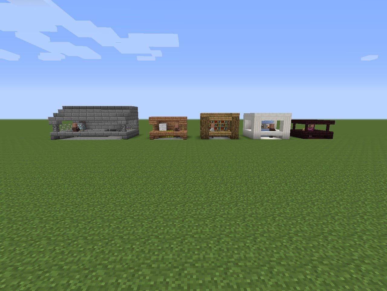 ᐅ Marktstände der Dorfbewohner in Minecraft bauen minecraftbauideen.de