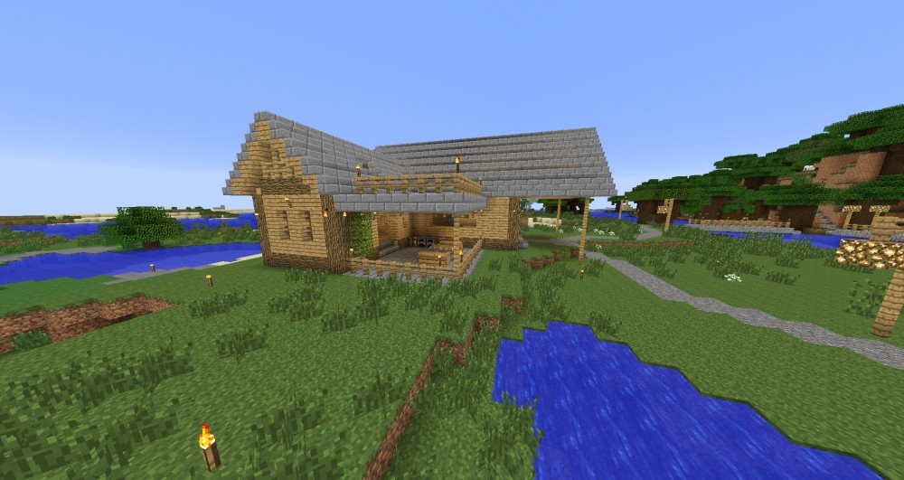 ᐅ Rustikales Haus in Minecraft bauen minecraftbauideen.de