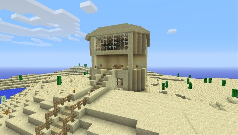 ᐅ Sandsteinvilla in Minecraft bauen minecraftbauideen.de
