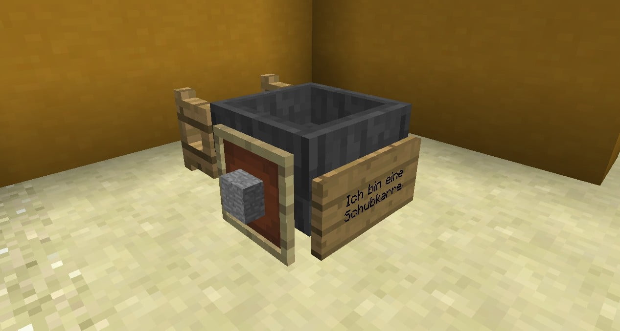 ᐅ Schubkarre in Minecraft bauen minecraftbauideen.de