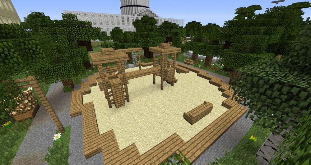 ᐅ Stadtpark in Minecraft bauen minecraftbauideen.de