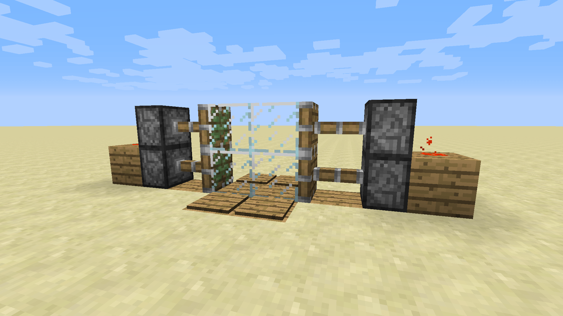 ᐅ 2x2 KolbenTür in Minecraft bauen minecraftbauideen.de