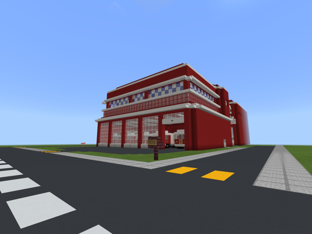 ᐅ Feuerwehr und Notrufzentrale in Minecraft bauen minecraftbauideen.de