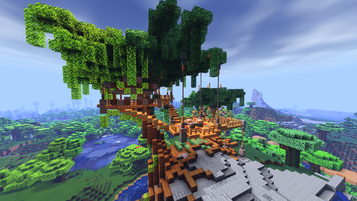 Tree House Minecraft Map 1.16.0.63, 1.16.0, 1.15.0, 1.14.60