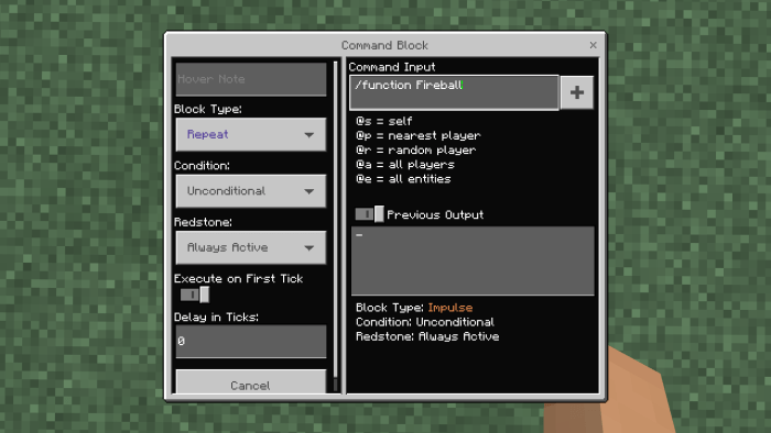 Throwable Fireballs Minecraft PE Addon/Mod 1.16.100.53, 1.16.20.03, 1.16.10.02