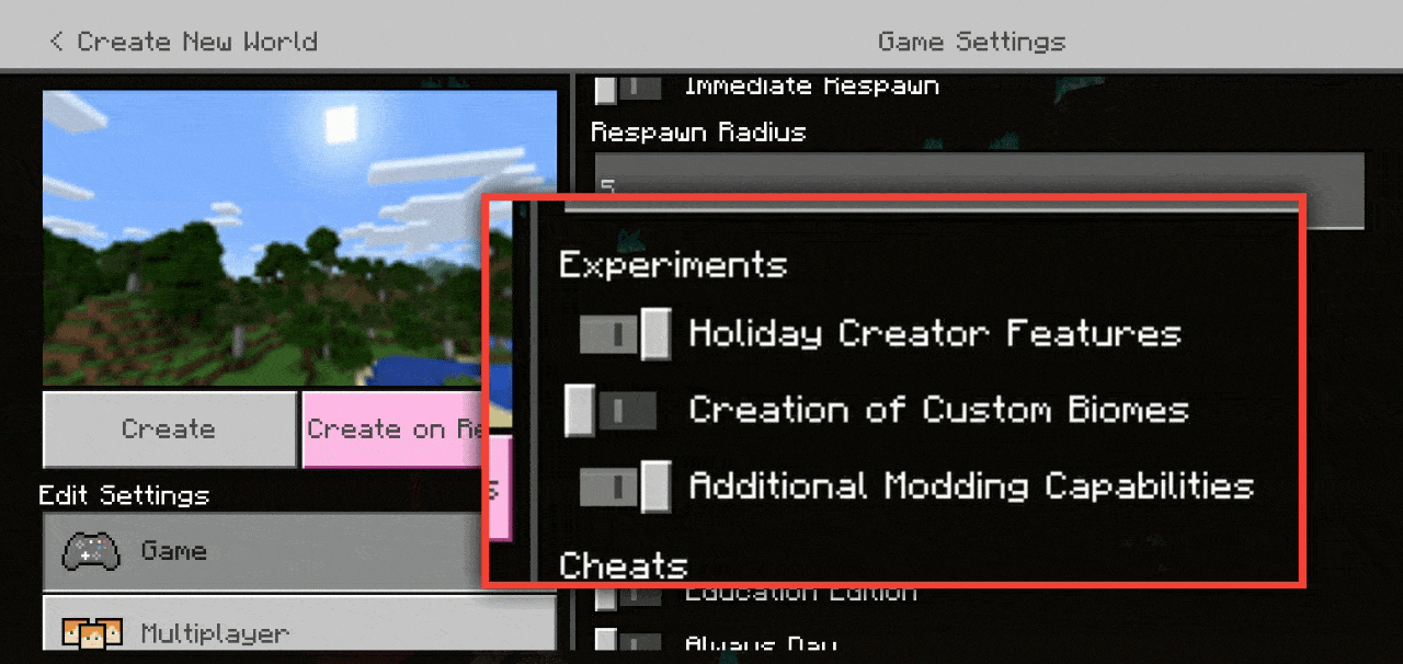 Advancement Pack Minecraft PE Addon