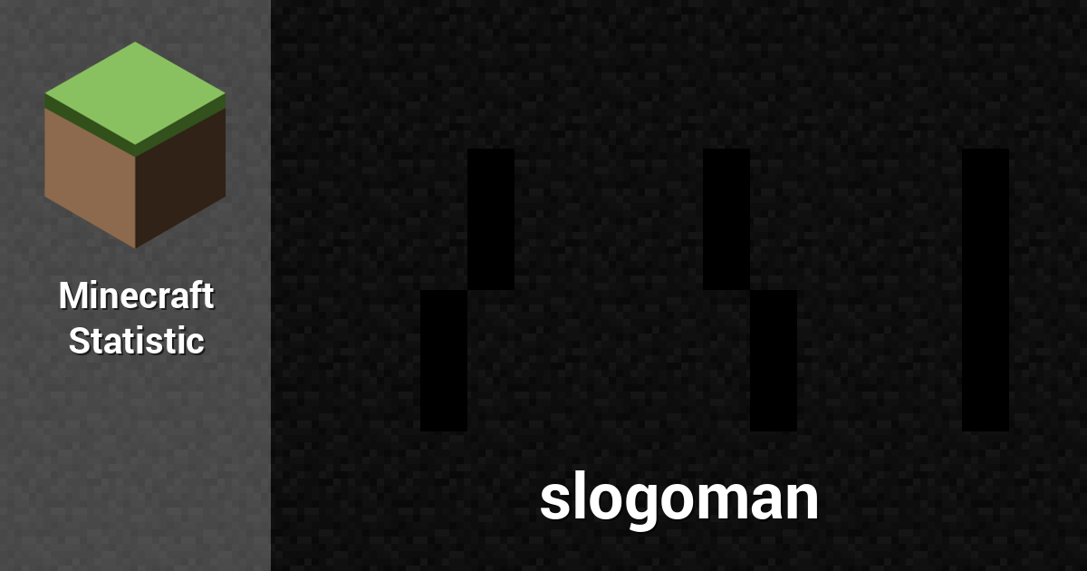 slogoman — Minecraft Player Minecraft Statistics