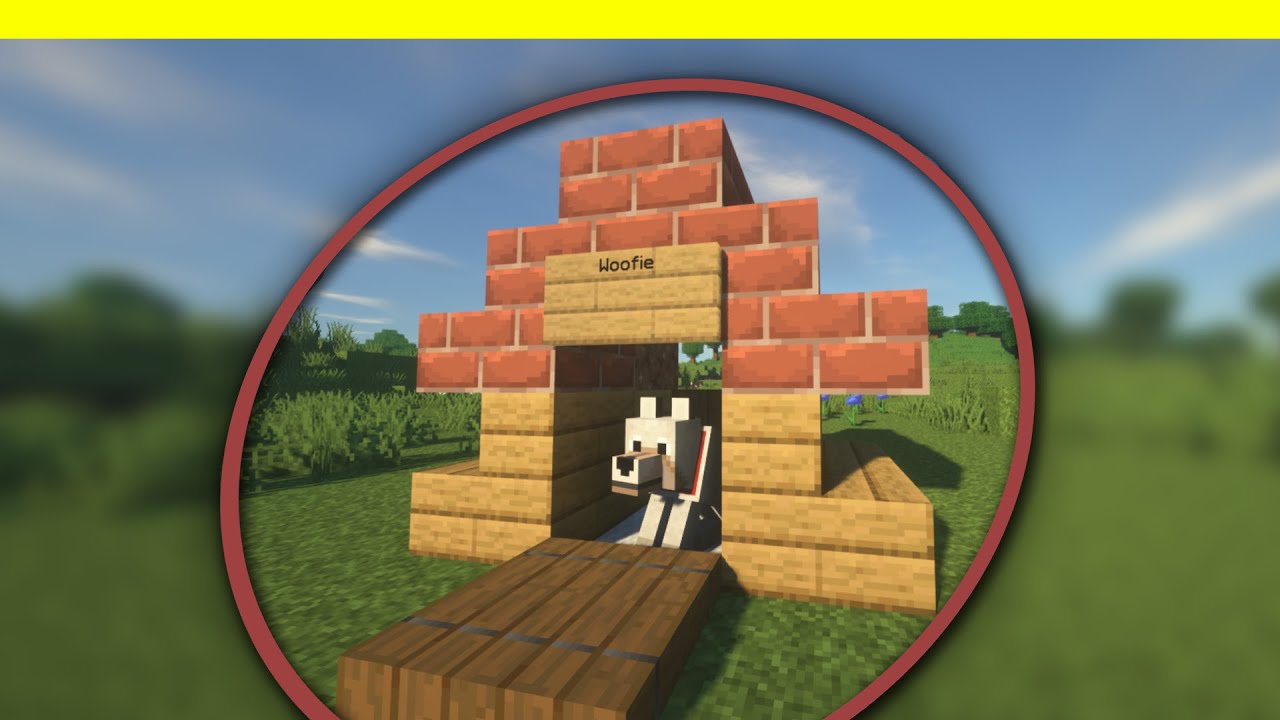 Minecraft Dog House Build Tutorial Shorts Minecraft videos