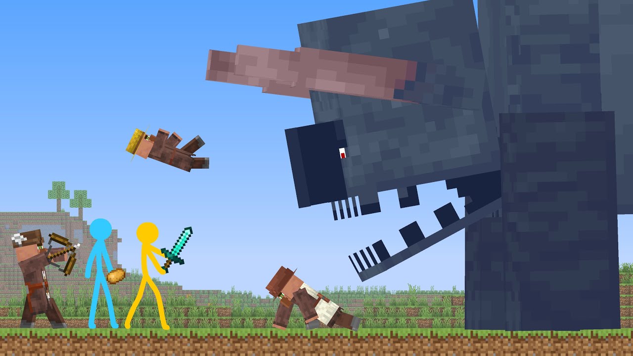 Titan Ravager Animation vs. Minecraft Shorts Ep 23 Minecraft videos