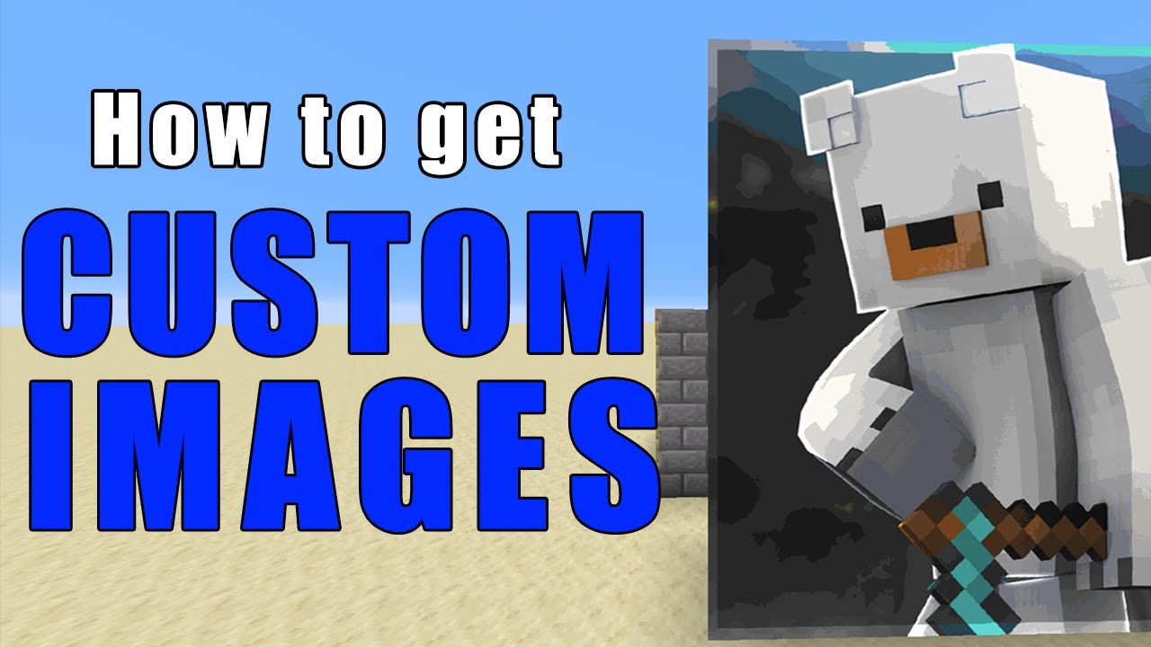 How to add custom images in minecraft (Custom Posters Tutorial