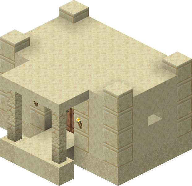 Village/Structure/Blueprints/Desert mason 1 blueprint Minecraft Wiki