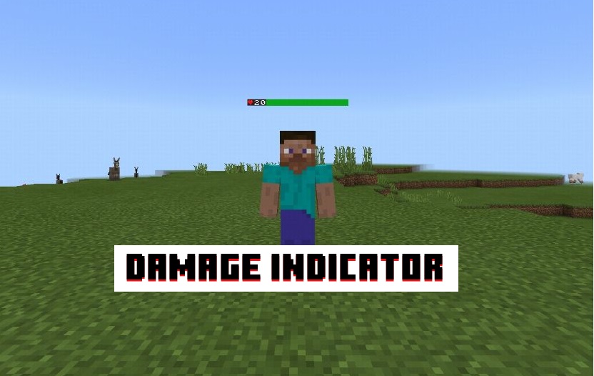 Download Damage Indicator Mod for Minecraft PE Damage Indicator Mod MCPE