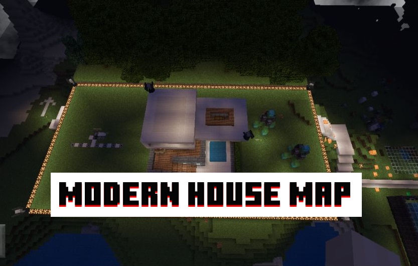 Download Modern House Map for Minecraft PE Modern House Map for MCPE