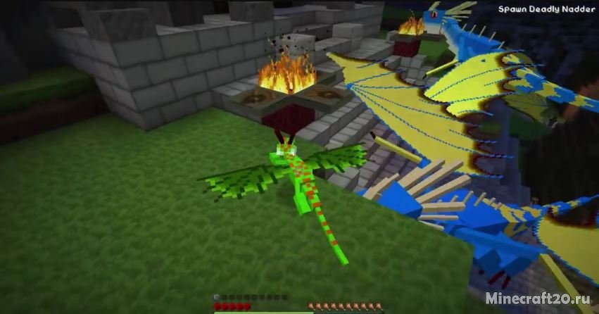 Мод How To Train Your Minecraft Dragon 1.12.2 (Драконы)