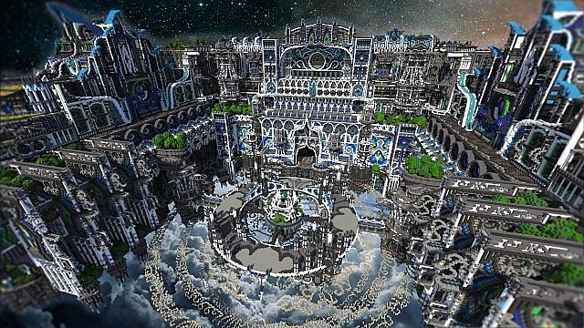 Center Of Valhalla Flying Fortress Minecraft Building Inc