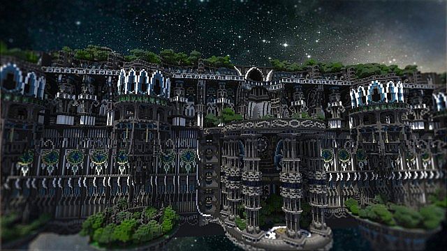 Center Of Valhalla Flying Fortress Minecraft Building Inc