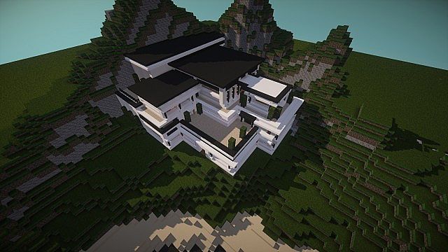 Modern Mansion Cliff Side Escape Minecraft Building Inc