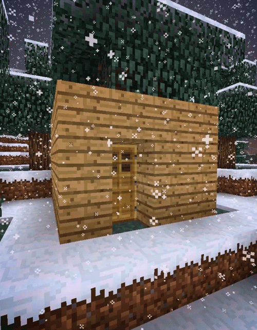 Minecraft in Winter Animated Gifs Minecraft Building Inc