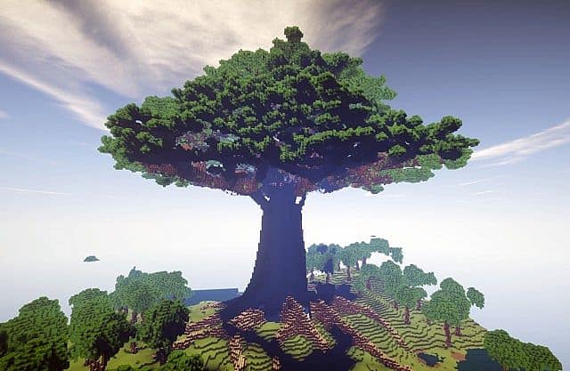 Mother of Trees Largest Ever And A Town Minecraft Building Inc