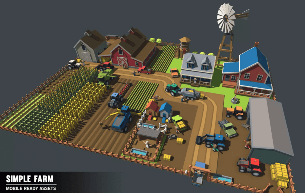 Simple Farm Cartoon Assets Minecraft Building Inc