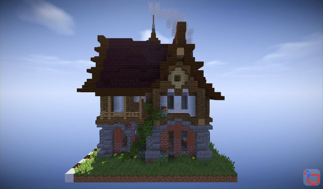 Mediveal Minecraft House | Timelapse Speed Build | +Free Map Download - Minecraft Building Inc