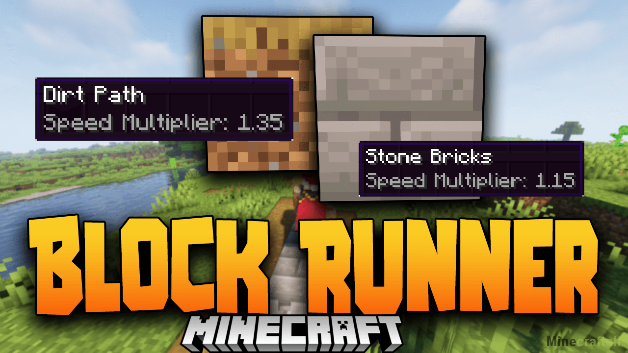 Мод на скоростные дороги Block Runner 1.16.5/1.18.2/1.19.2 Моды для
