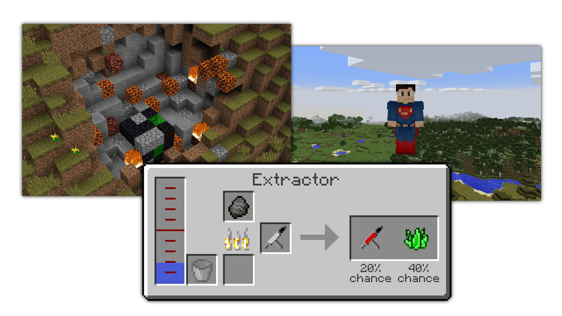 HeroesExpansion Mod 1.12.2 Como ser superman en Minecraft