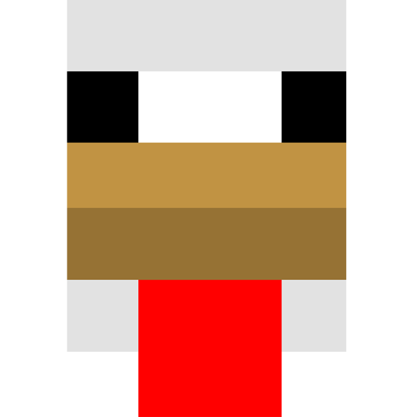 Chicken face Minecraft Faces