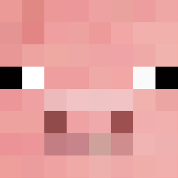 Pig face Minecraft Faces