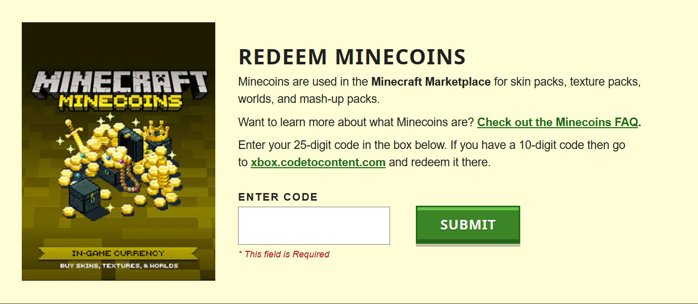 Minecraft Bedrock Edition Gift Code Issues FAQ Home