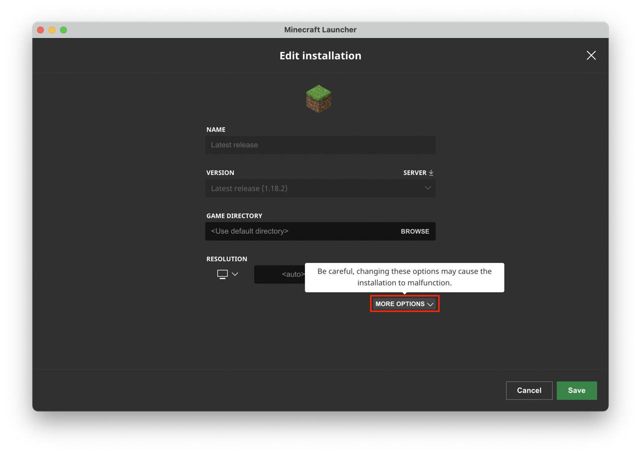 Changing Java Version MinecraftHopper