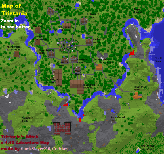 Tristania’s Witch Map for Minecraft 1.10.2 MinecraftSix