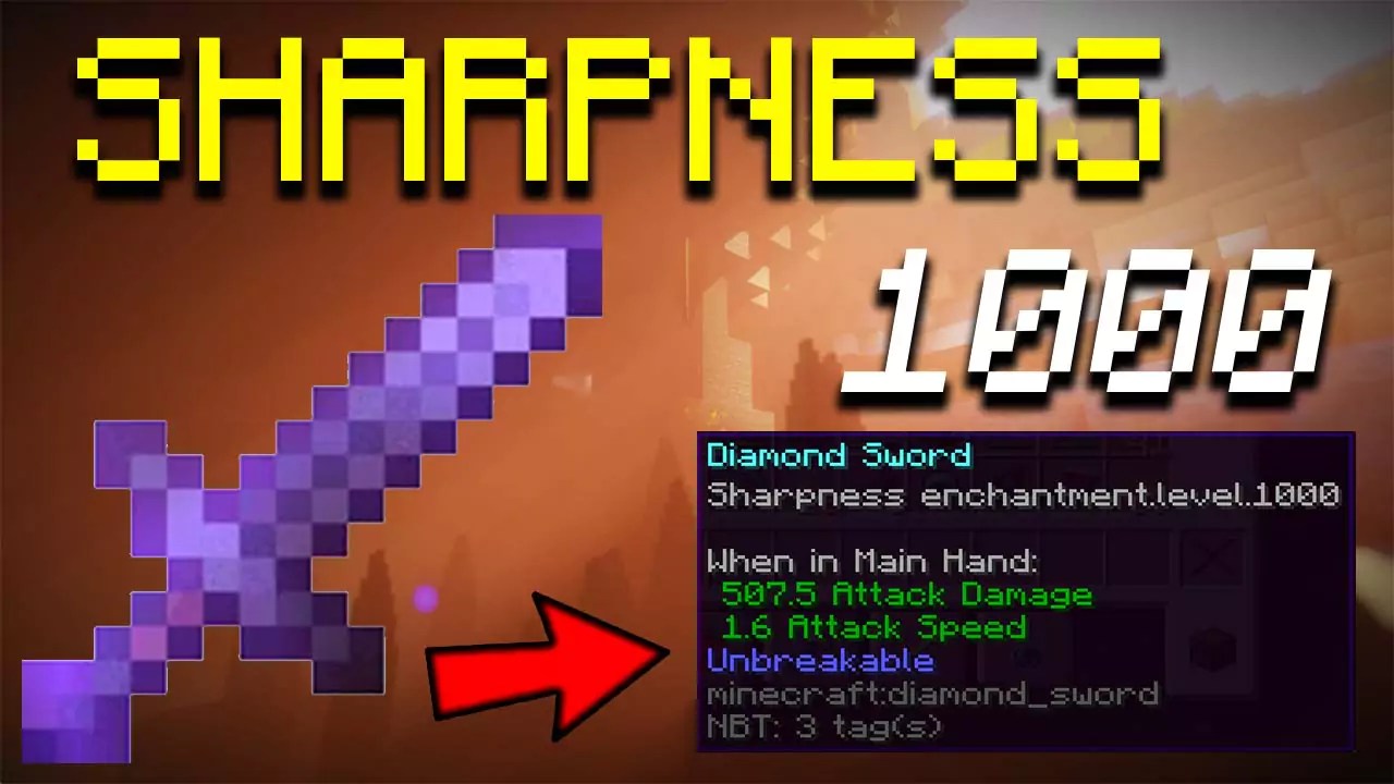 How To Get A Sharpness 1000 Sword in Minecraft 1.21.1 → 1.21, 1.20.6