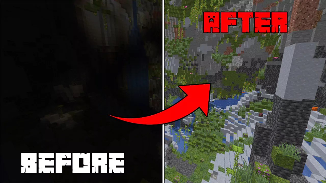 Night Vision Texture Pack for Minecraft 1.21.1 → 1.21, 1.20.6