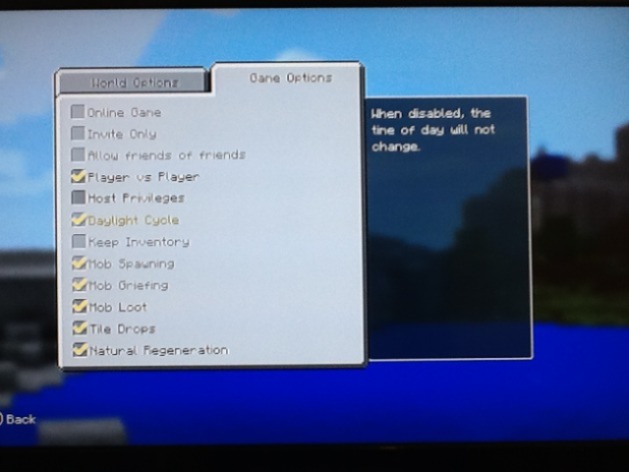 Minecraft Zone Why can't I turn off Daylight Cycle in Minecraft Xbox Minecraft Zone Why can't I turn off Daylight Cycle in Minecraft Xbox
