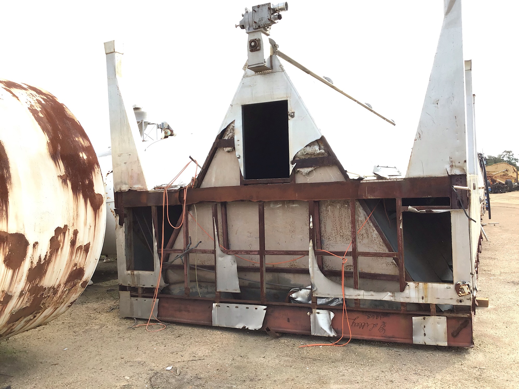 GALVANISED AUGER BIN Mine Graveyard