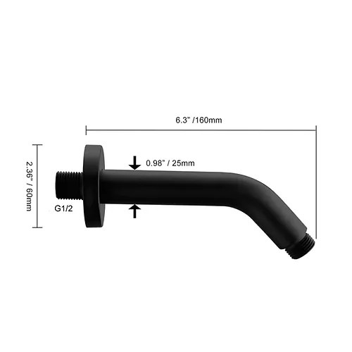 Shower Arm for Wall showers Mineral Stream
