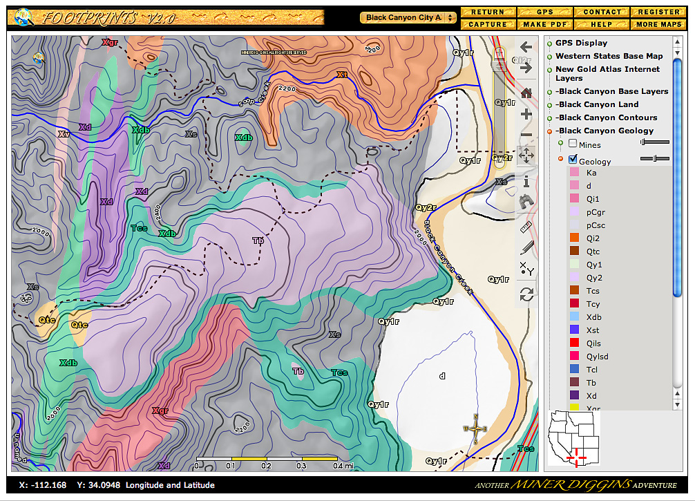 Black Canyon City Geology Example Map