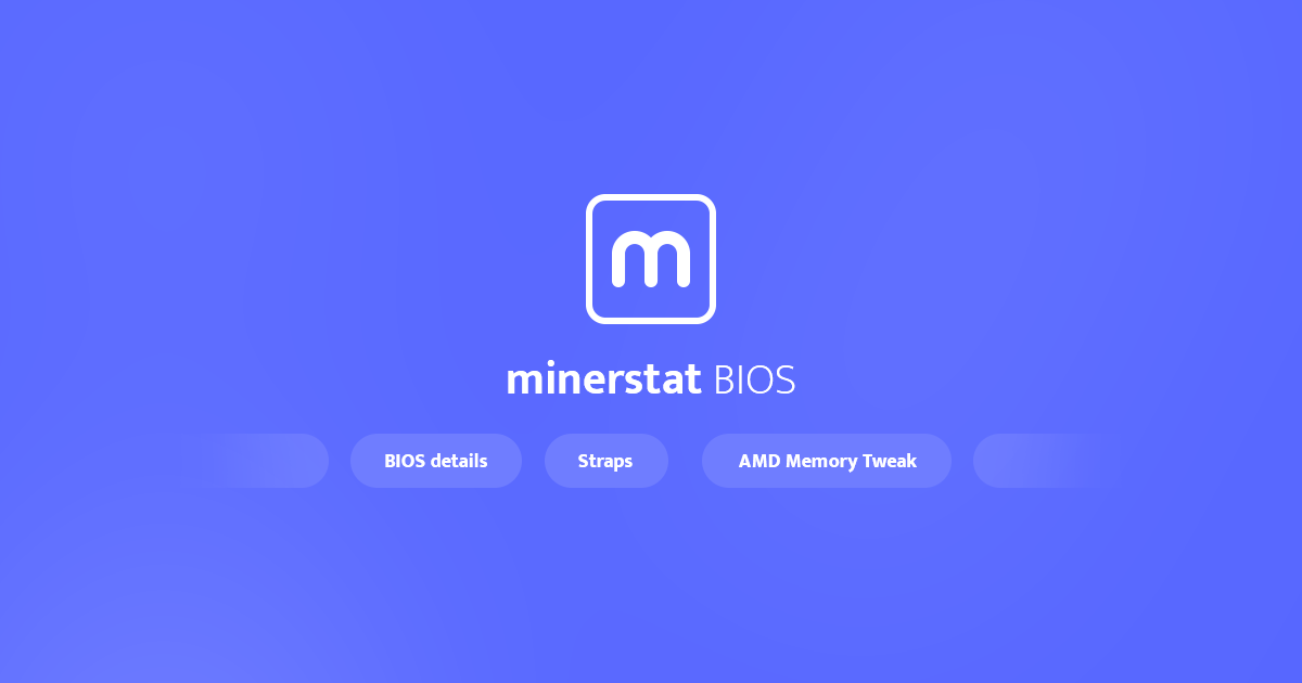 BIOS Collection minerstat