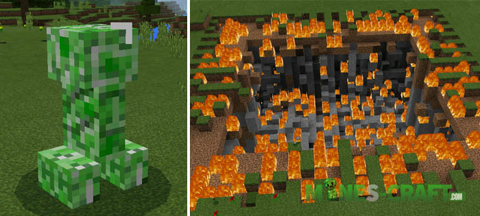 Plus Explosion Mod [Minecraft PE 0.16.0]