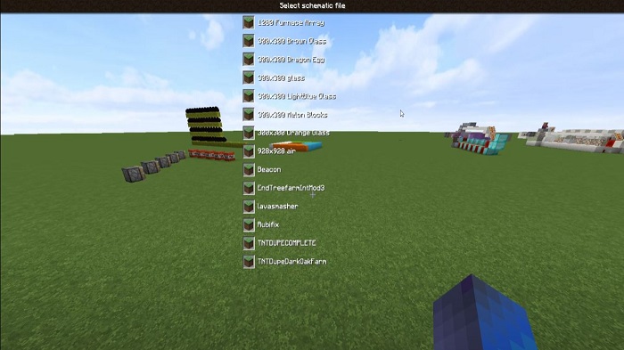 Schematica Mod 1.12.2 (Save and Load) - Free Mod for Minecraft