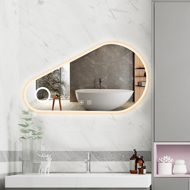 led bathroom mirror with magnifying glass mingda mirror