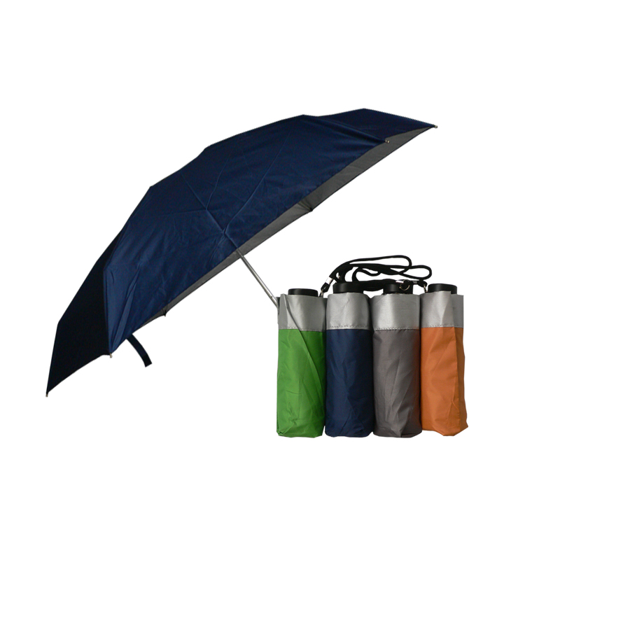 MK95002A 21inch 5 fold Manual Silver Coated ULTRA MINI Umbrella