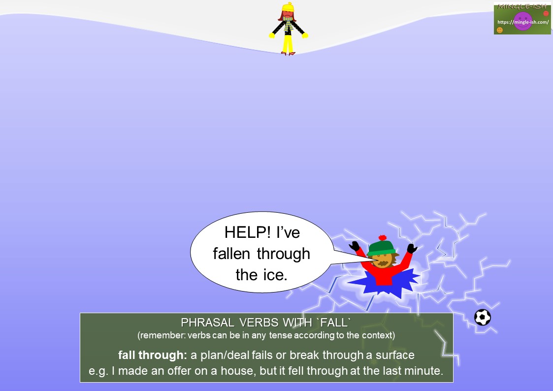 Phrasal verbs with fall Mingleish